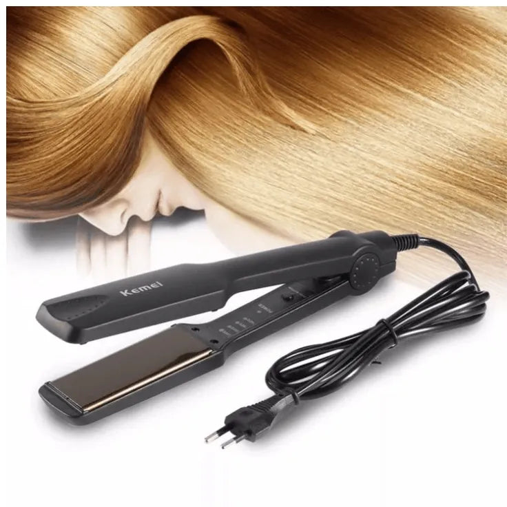 Kemei Professional Hair Straightener – Smooth, Silky & Frizz-Free Hair Styling Tool 💁♀️✨