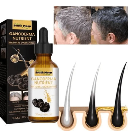 Natural Ganoderma Anti Greying Hair Darkening Serum ✨🖤