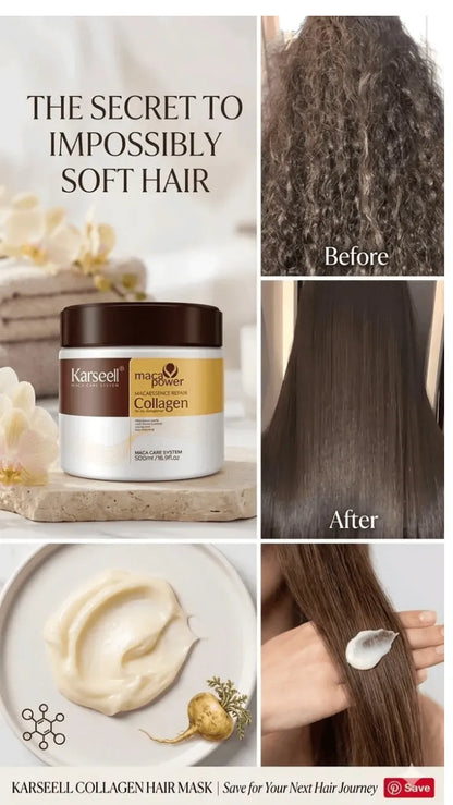 Karseell Collagen Hair Mask – Deep Repair & Smooth Hair Treatment ✨💆‍♀️
