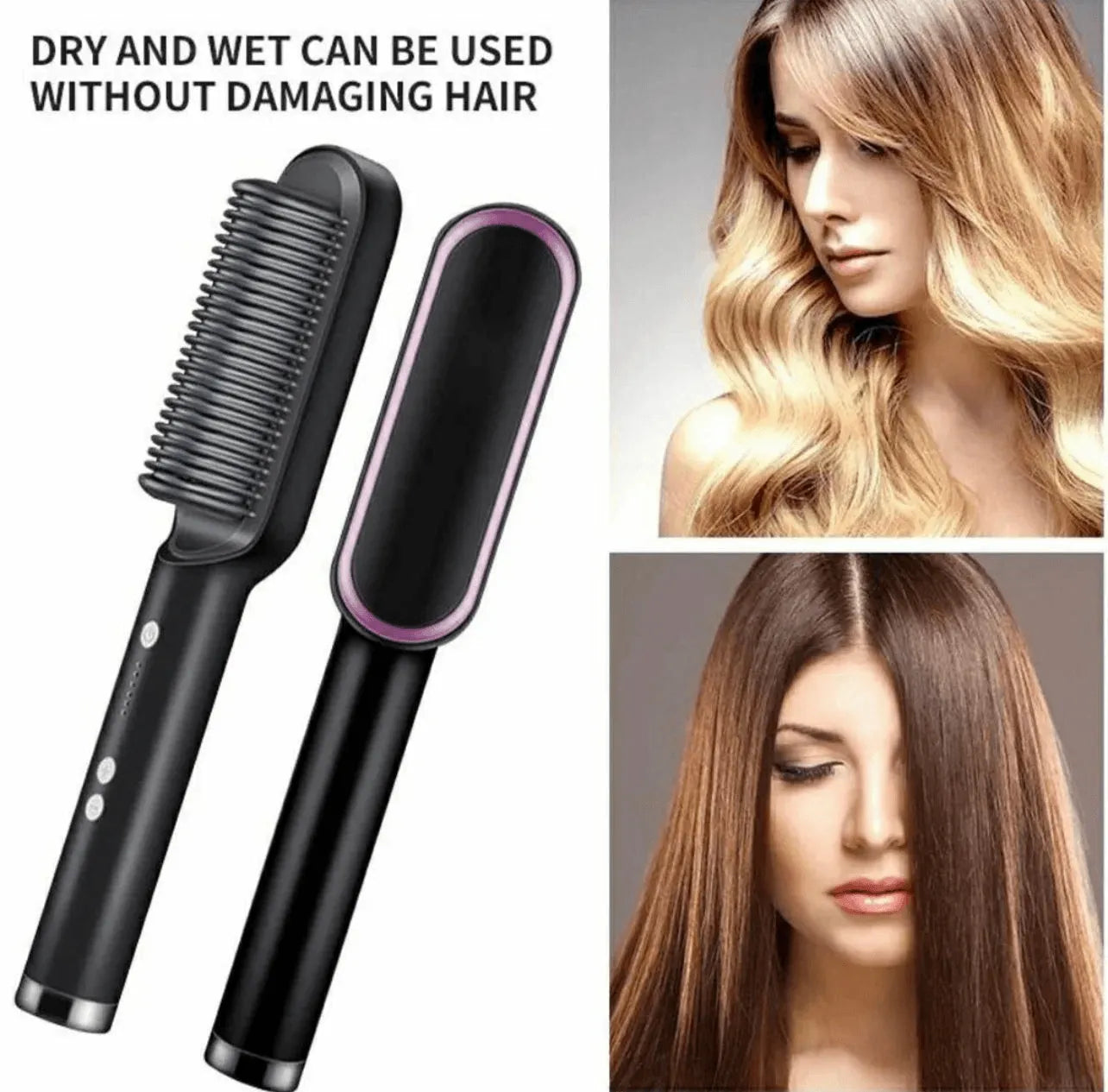 🔥 LIMITED TIME BEAUTY BUNDLE 🔥 2 in 1 Hair Straightener + Premium Hair Serum Save More. Style Better.